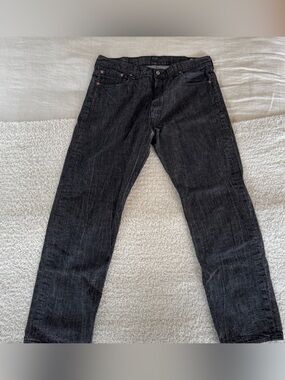 Levi’s 501 Men’s 40x34 Black White Oak Cone Denim Jeans Straight Leg
